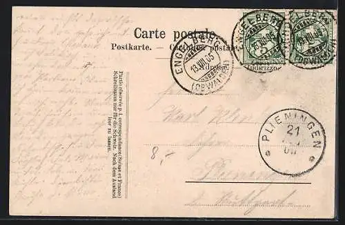 AK Engelberg / Obwalden, Herrenrüti, Teilansicht mit Spannort