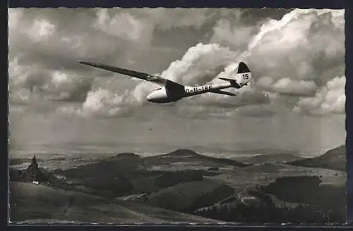 AK Segelflug Peters in Condor II a über der Wasserkuppe