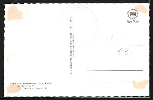 AK Segelflug Peters in Condor II a über der Wasserkuppe