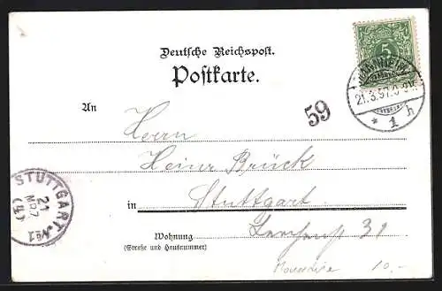 Passepartout-Lithographie 100jähriger Geburtstag Kaiser Wilhelm I. 1897, Portraits, Wappen