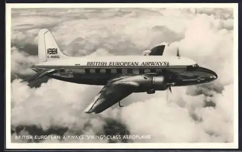 AK British European Airways Viking Class Aeroplane - Flugzeug