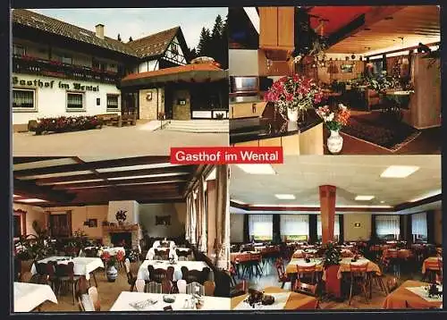 AK Bartholomä /Schw. Alb, Gasthof im Wental, Innenansichten