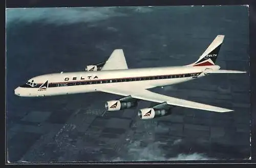 AK Douglas DC-8 Fanjet by Delta