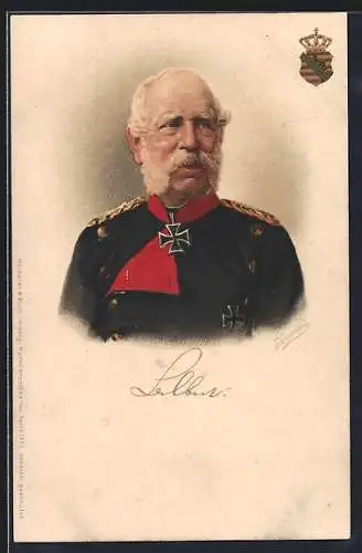 Künstler-AK E. A. Donadini: König Albert von Sachsen, Portrait