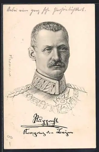 AK Kronprinz Rupprecht von Bayern in Uniform