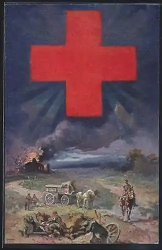 AK Bayerisches Landeskomitee für freiwillige Krankenpflege im Kriege, Rotes Kreuz