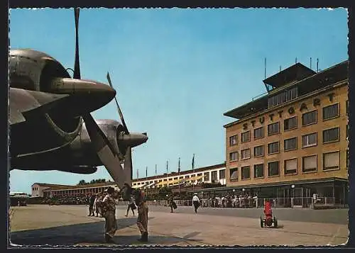 AK Stuttgart, Flughafen mit Aussichtsterrasse