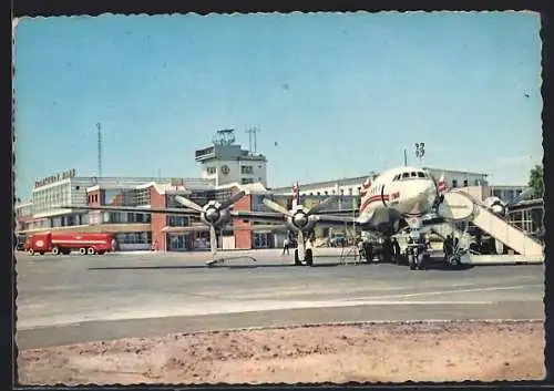 AK Frankfurt, Flugzeug auf dem Flughafen