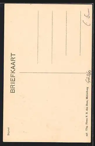 AK Niederländisches Mädchen in Holzschuhen