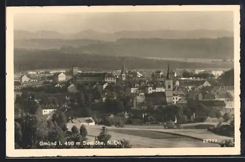 AK Gmünd /N. Do., Totalansicht aus der Vogelschau