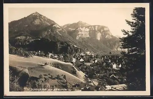 AK Dornbirn, Ortsansicht mit Staufen