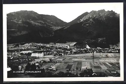 AK Bludenz, Gesamtansicht aus der Vogelschau