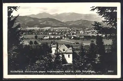 AK Knittelfeld, Ortsansicht mit Villa Schmutzer