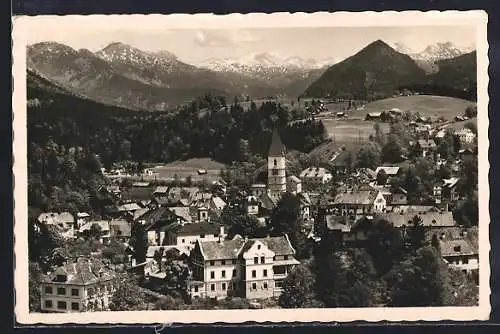 AK Bad Aussee, Ortspanorama mit Totesgebirge