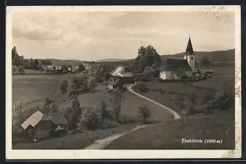 AK Trahütten, Totale mit Kirche