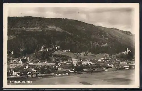 AK Friesach /Kärnten, Totalansicht aus der Vogelschau