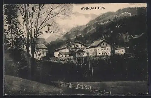 AK Wildbichl i. Tirol, Ortspartie mit Parkanlage