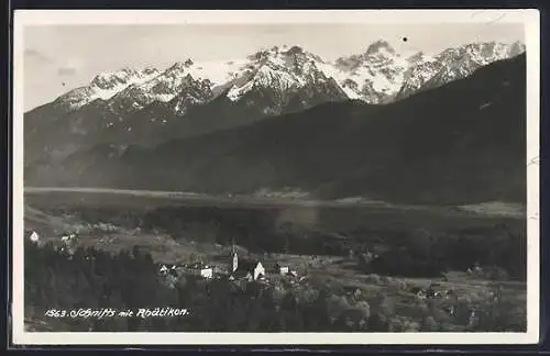 AK Schnifis, Ortsansicht mit Rhätikon