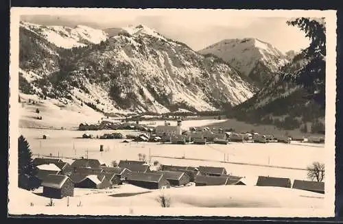 AK Tannheim i. Tirol, Blick auf den Wintersportplatz