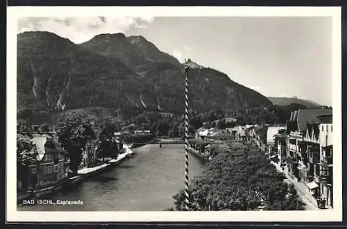 AK Bad Ischl, Flusspartie bei der Esplanade