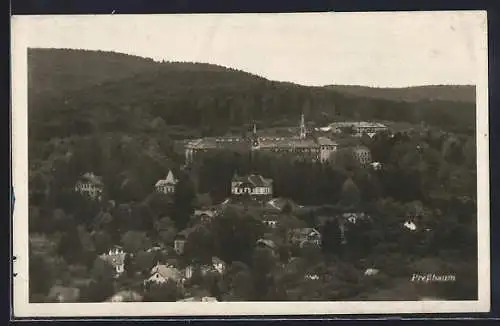 AK Pressbaum, Ortsansicht mit Waldpanorama