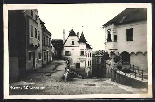 AK Krems a. d. D., Ortspartie beim Wegscheid