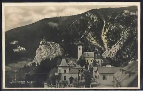 AK Waldegg /N.-Öst., Teilansicht aus der Vogelschau