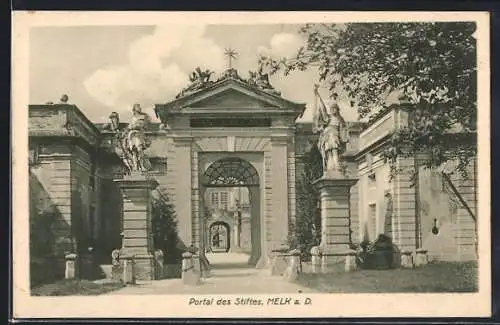 AK Melk a. D., Portal des Stiftes