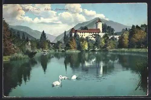 AK Brixlegg /Tirol, Schloss Altmatzen vom Wasser aus