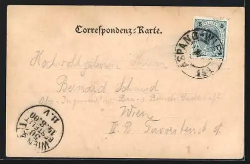 AK Aspang /N.-Ö., Schlossansicht mit Mauer