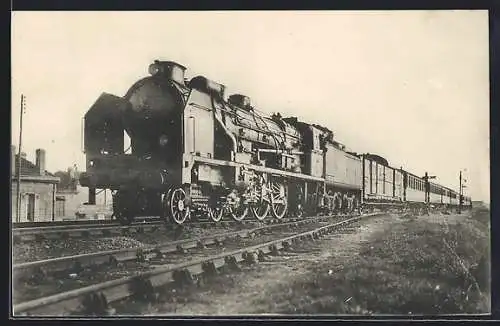 AK Resau d`Orleans, Blick auf eine französische Eisenbahn
