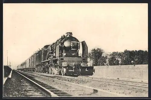 AK Région du Sud-Ouest, Le 11. Rapide Paris-Bordeaux-Hendaye...