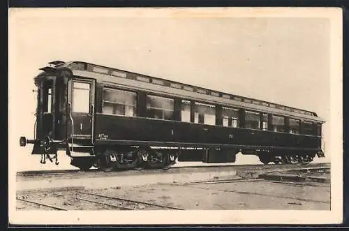 AK Französischer Personenzug-Waggon 1. Klasse, Linie Paris-Orleans