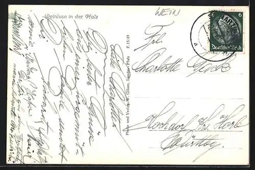 AK Weinlese in der Pfalz, Mittagspause