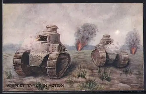 AK Whippet Tanks in Action