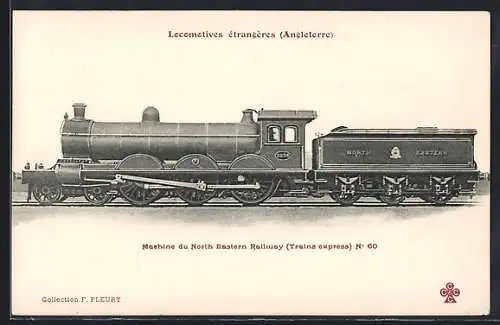 AK Machine du North Eastern Railway No. 60, englische Eisenbahn