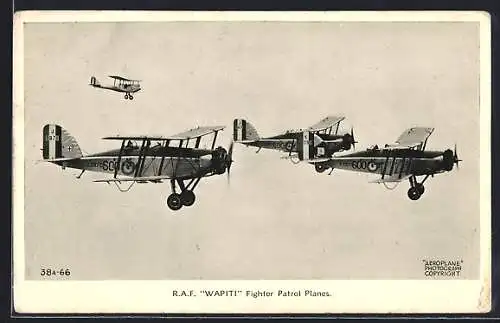 AK Wapiti Fighter Patrol Planes of the R.A.F.