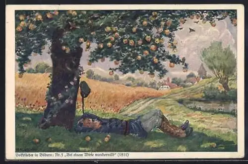 Künstler-AK Hans Baluschek: Bei einem Wirte wundermild