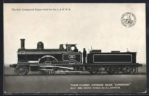 AK Englische Eisenbahnlokomotive Experiment No. 66, L. & N. W. R.