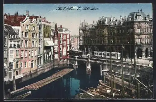 AK Rotterdam, Kolk, Plan E, Strassenbahn