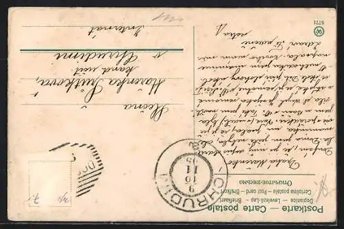 Künstler-AK Alfred Mailick: Birkenbäume in Reihe