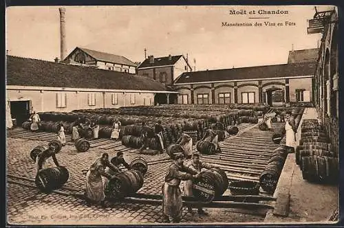 AK Épernay, Moet & Chandon, Manutention des Vins en futs