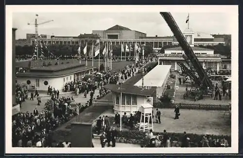 AK Leipzig, Teilansicht des Freigeländes auf der Technischen Messe