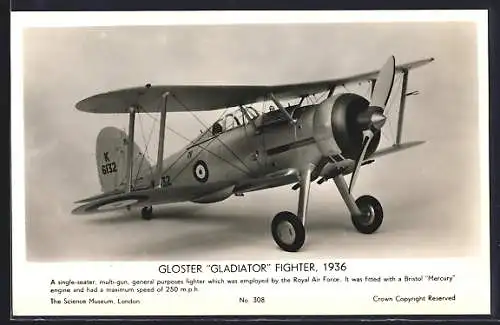 AK Flugzeug, Gloster Gladiator Fighter 1936
