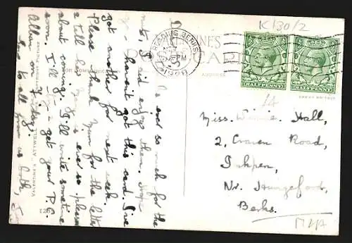 Künstler-AK Mabel Lucie Attwell: Kleines Paar auf einer Bank