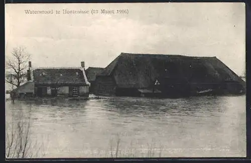 AK Hontenisse, Watersnood te Hontenisse (13 Maart 1906), Hochwasser