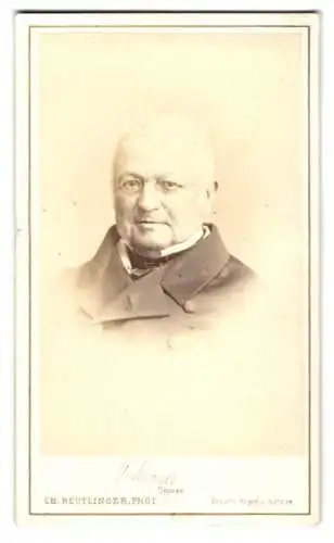 Fotografie Ch. Reutlinger, Paris, Portrait Adolph Thiers, 1. Präsident der 3. Republik Frankreichs
