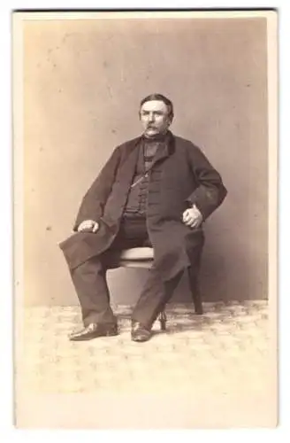 Fotografie Portrait Ferenc Deák, ungarischer Staatsmann, er leitete den Österreich-Ungarischen Ausgleich ein