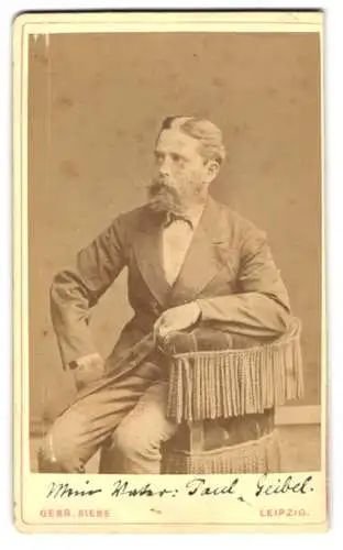 Fotografie Gebr. Siebe, Leipzig, Paul Geibel, Reichstagsmitglied für das Grossherzugtum Sachsen-Weimar-Eisenach