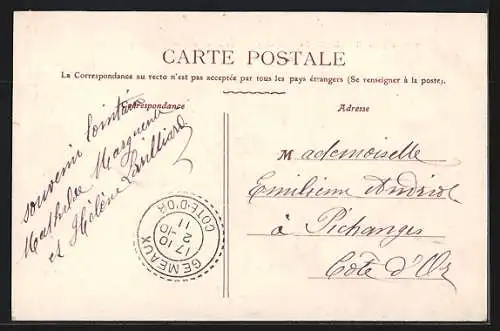 AK Saint-Léger-près-Troyes, Rue de Cervert et Chemin de Rosières avec charrette et villageois